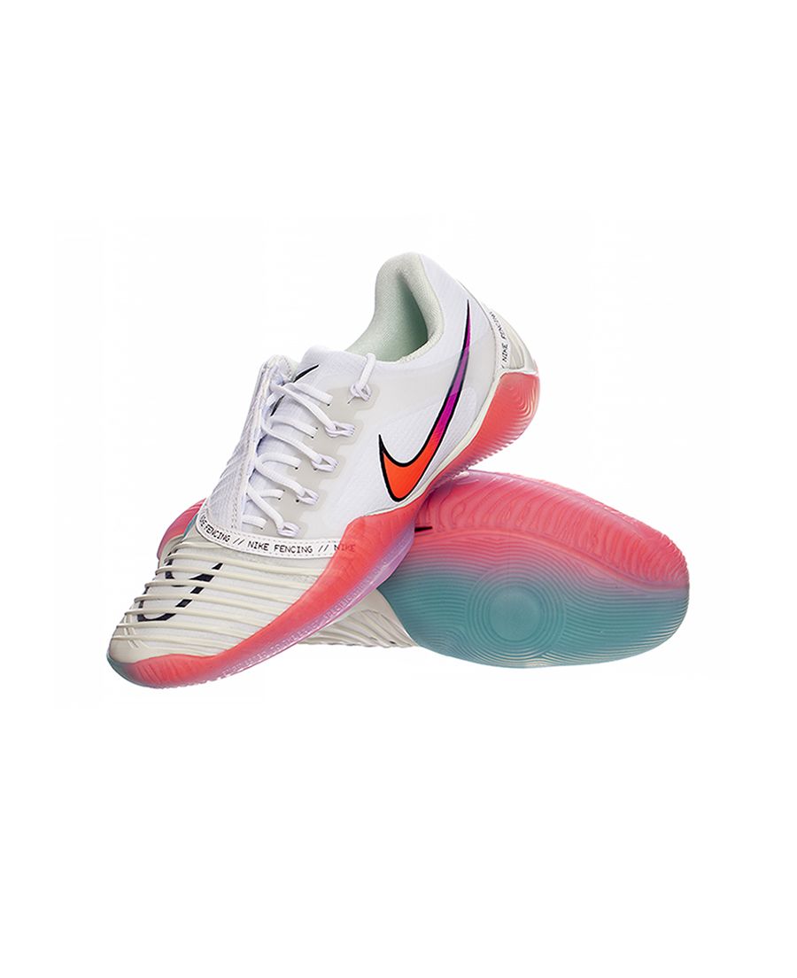ADULT NIKE BALLESTRA 2 FENCING SHOES - WHITE PINK